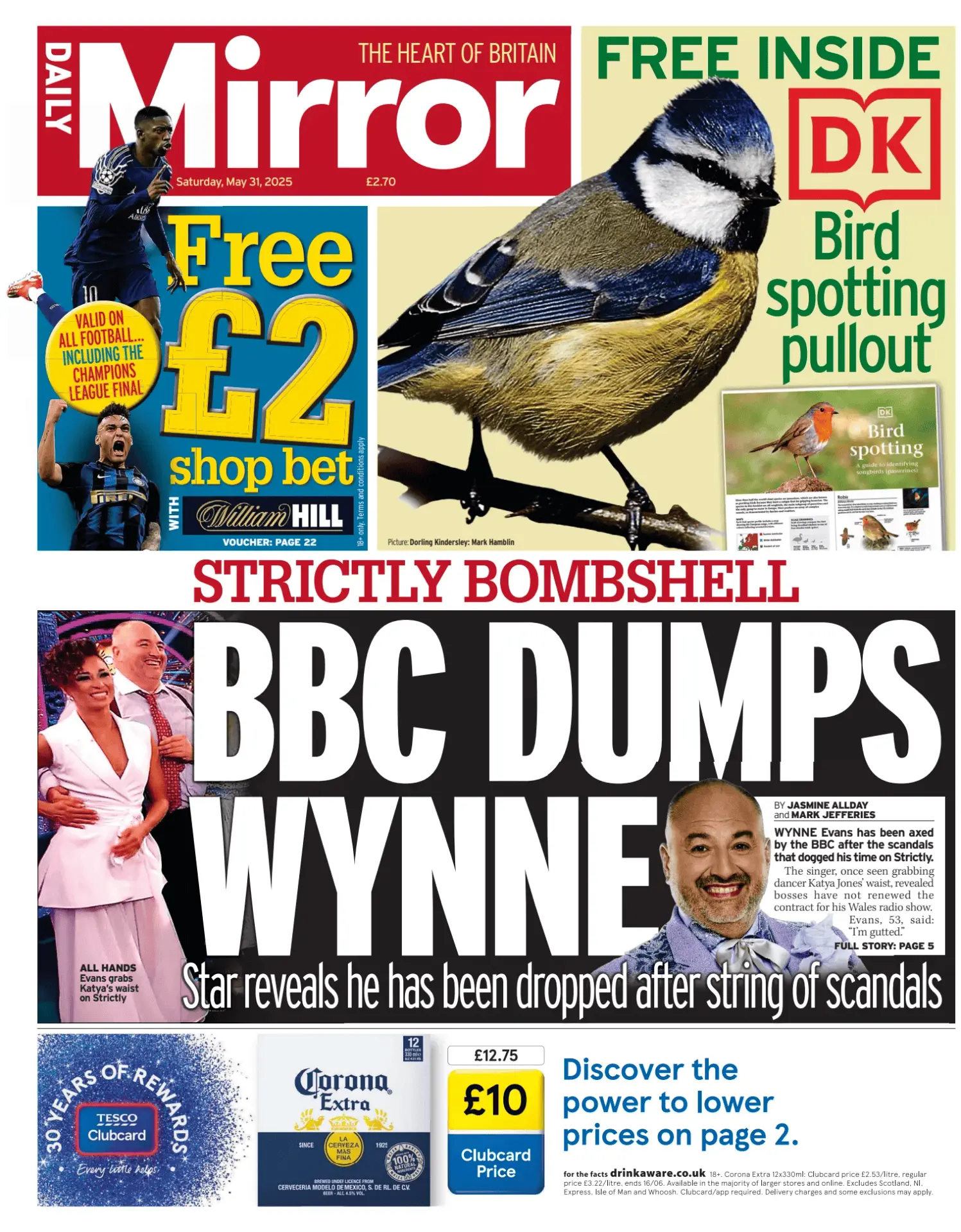 Prima-pagina-Daily Mirror-edizione-di-oggi-31-05-2025